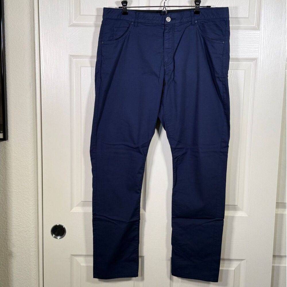 Nike Flex Navy Blue 5 Pocket Tri Blend Golf Pants - 35 x 32